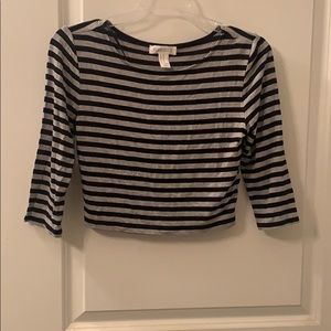 Women’s striped crop top
